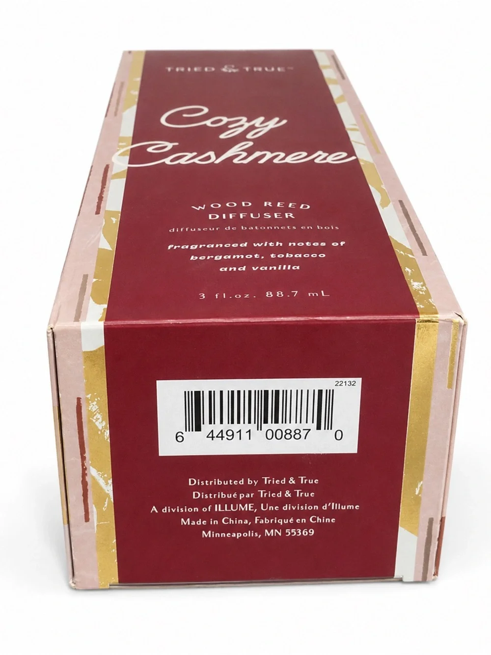 Tried & True Cozy Cashmere Wood Reed Diffuser